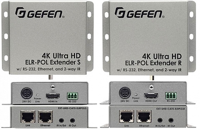 Устройство передачи сигналов по витой паре Gefen EXT-UHD-CAT5-ELRPOL